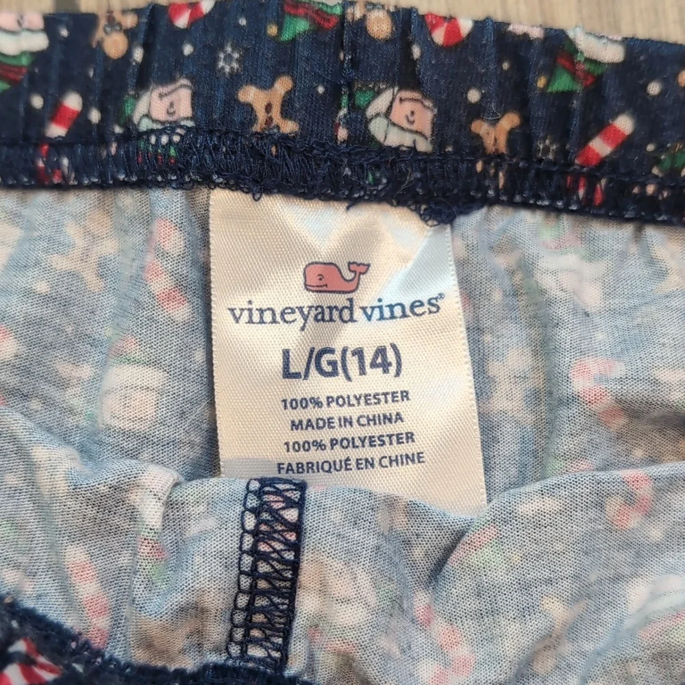 Set of 2 Kids Holiday Winter Christmas Vineyard Vines PJ Bottoms Pajama Pants
